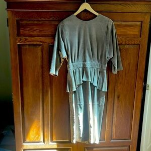 Wilson's Suede&Leather Peplum Dress